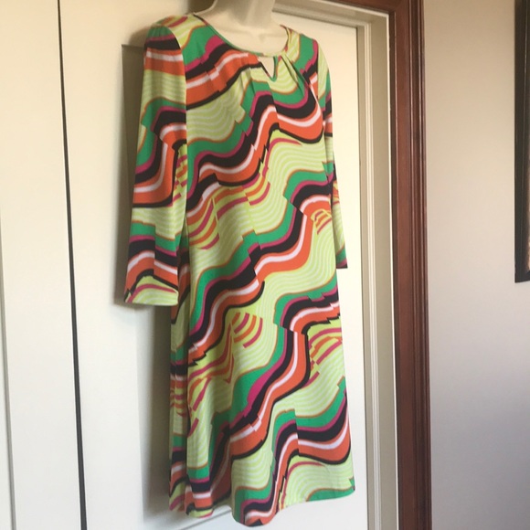 Kaari Blue Dresses & Skirts - KAARI BLUE Wave Spring Dress 3/4 Slv, S, NWT $99